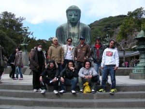 Under the benevolent gaze of Kamakura's Daibutsu, Big Buddha