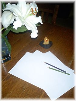 Flower and writing tools